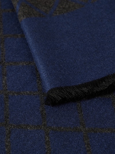 Peek & Cloppenburg Christian Berg MenSchal Aus Viskose Mit Fransen In Marine