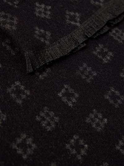 Peek & Cloppenburg Christian Berg MenSchal Aus Viskose Mit Fransen In Black