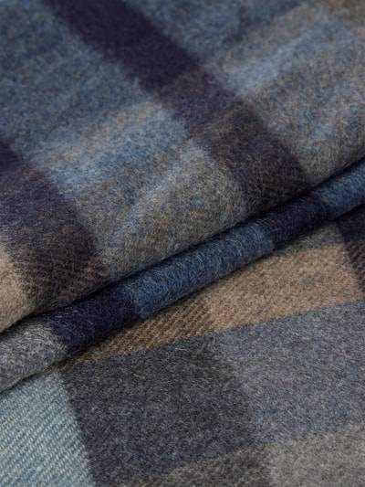 Peek & Cloppenburg Christian Berg MenSchal Mit Fransen In Jeansblau Melange