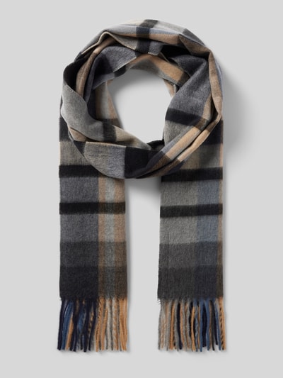 Peek & Cloppenburg Christian Berg MenSchal Mit Fransen In Mittelgrau Melange