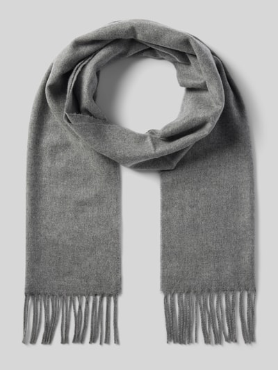 Peek & Cloppenburg Christian Berg MenSchal Mit Fransen In Mittelgrau Melange