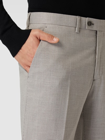 Peek & Cloppenburg Christian Berg MenStoffhose Mit Allover-Muster In Beige