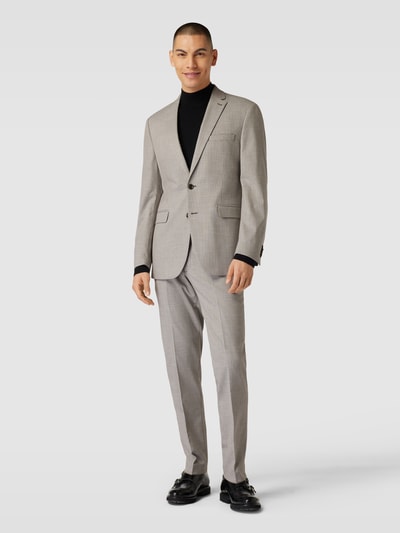 Peek & Cloppenburg Christian Berg MenStoffhose mit Allover-Muster in beige