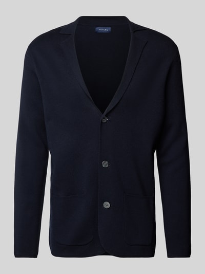Peek & Cloppenburg Christian Berg MenStrickjacke Mit Reverskragen In Marine