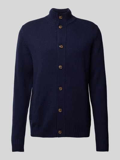 Peek & Cloppenburg Christian Berg MenStrickjacke Mit Stehkragen In Marine