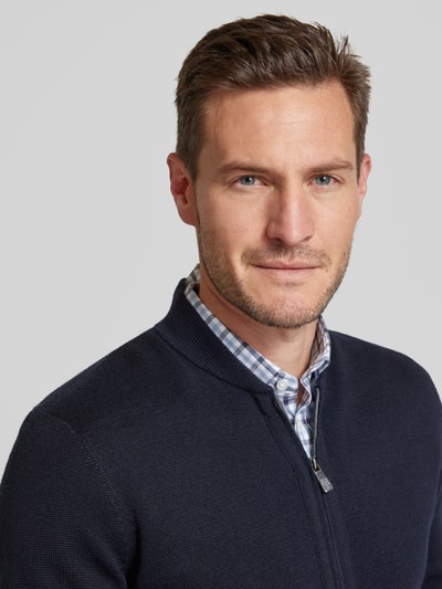 Peek & Cloppenburg Christian Berg MenStrickjacke Mit Zweiwege-Reißverschluss In Marine