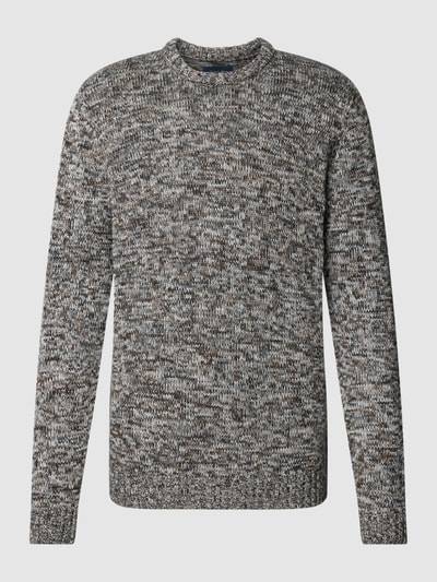 Peek & Cloppenburg Christian Berg MenStrickpullover Mit Gerippten Abschlüssen In Anthrazit