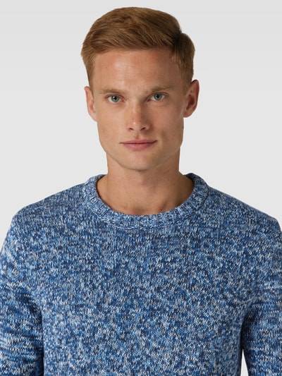 Peek & Cloppenburg Christian Berg MenStrickpullover Mit Gerippten Abschlüssen In Marine
