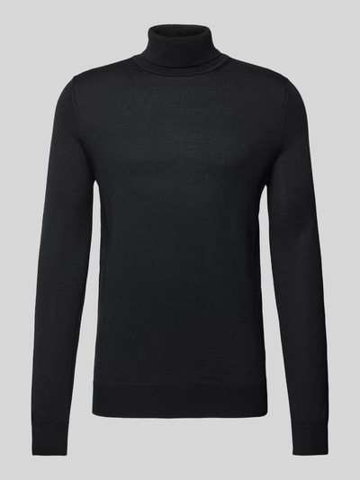 Peek & Cloppenburg Christian Berg MenStrickpullover Mit Rollkragen In Black