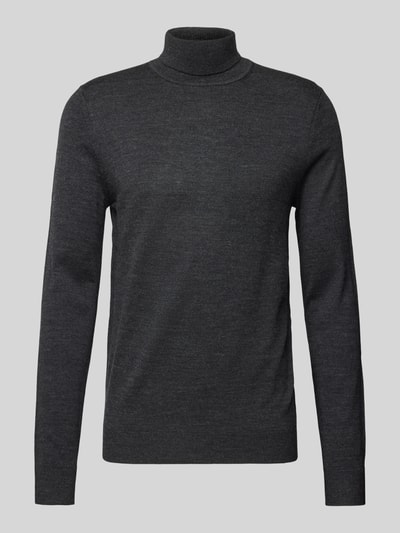 Peek & Cloppenburg Christian Berg MenStrickpullover Mit Rollkragen In Anthrazit Melange