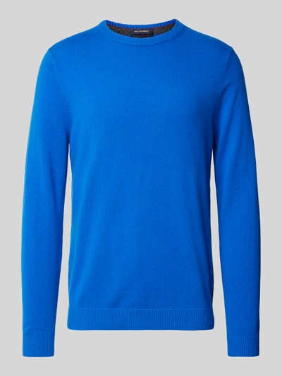 Peek & Cloppenburg Christian Berg MenStrickpullover Mit Rundhalsausschnitt In Royal Melange