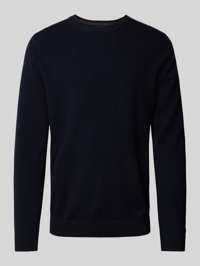 Peek & Cloppenburg Christian Berg MenStrickpullover Mit Rundhalsausschnitt In Marine