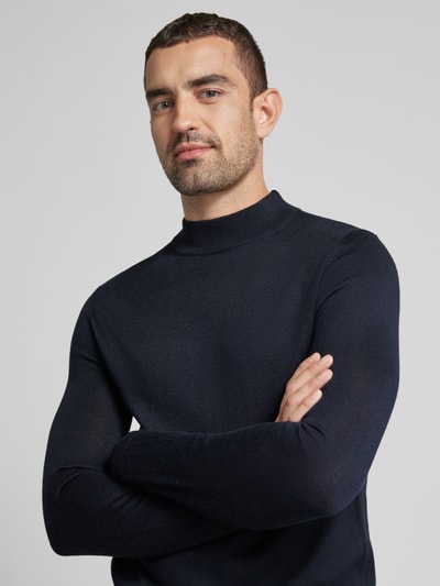 Peek & Cloppenburg Christian Berg MenStrickpullover Mit Turtleneck In Marine