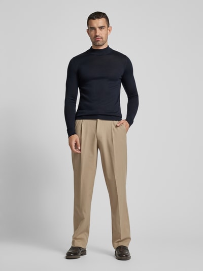 Peek & Cloppenburg Christian Berg MenStrickpullover Mit Turtleneck In Marine