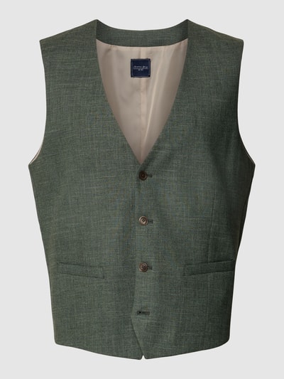 Peek & Cloppenburg Christian Berg MenWeste Mit Leistentaschen In Dunkelgruen