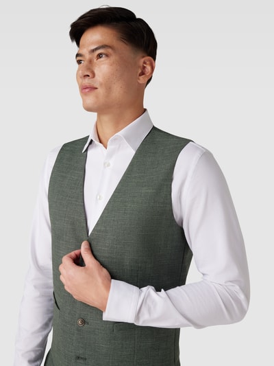 Peek & Cloppenburg Christian Berg MenWeste Mit Leistentaschen In Dunkelgruen