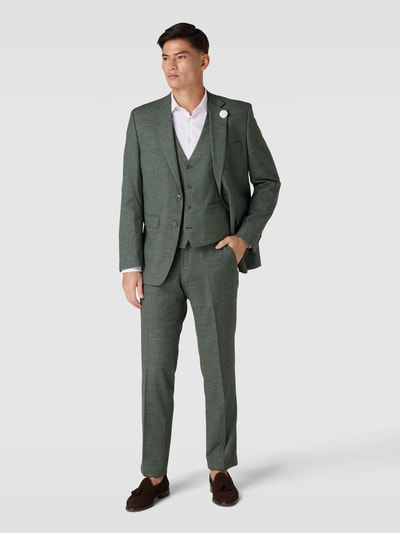 Peek & Cloppenburg Christian Berg MenWeste Mit Leistentaschen In Dunkelgruen