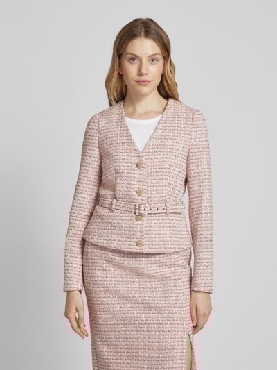 Peek & Cloppenburg Christian Berg Woman SelectionBlazer In Bouclé-Optik In Rose