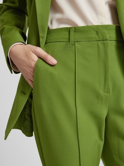 Peek & Cloppenburg Christian Berg Woman SelectionBootcut Anzughose Mit Fixierten Bügelfalten In Gruen