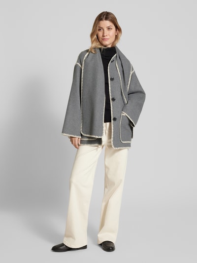 Peek & Cloppenburg Christian Berg Woman SelectionJacke mit Stehkragen in mittelgrau