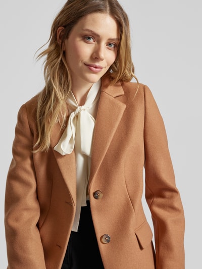 Peek & Cloppenburg Christian Berg Woman SelectionMantel Mit Reverskragen In Hellbraun