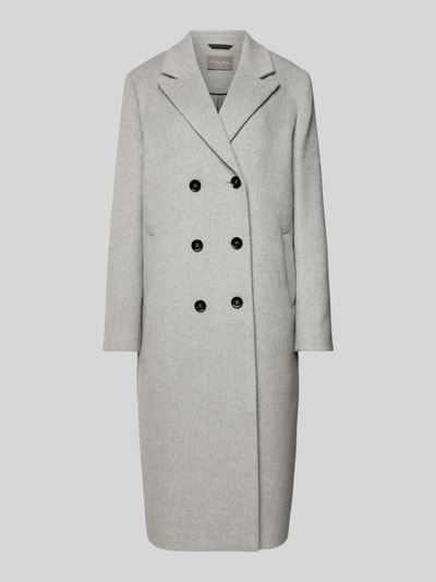 Peek & Cloppenburg Christian Berg Woman SelectionMantel Mit Reverskragen In Hellgrau Melange