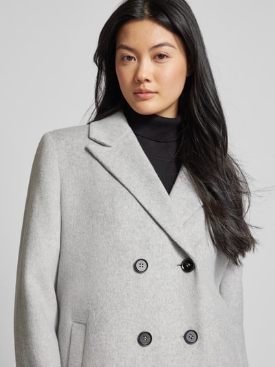Peek & Cloppenburg Christian Berg Woman SelectionMantel Mit Reverskragen In Hellgrau Melange