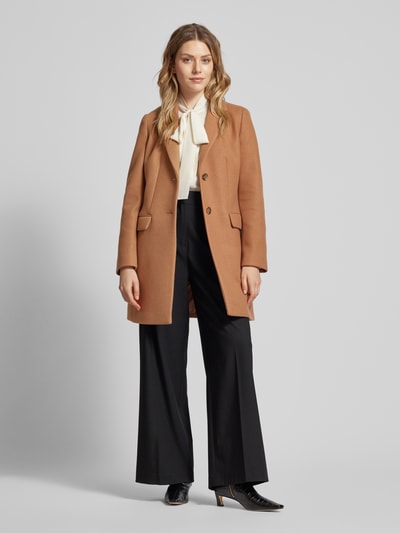 Peek & Cloppenburg Christian Berg Woman SelectionMantel mit Reverskragen in hellbraun