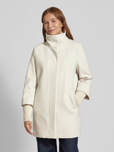 Peek & Cloppenburg Christian Berg Woman SelectionMantel Mit Stehkragen In Offwhite