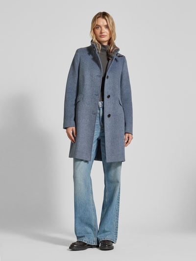 Peek & Cloppenburg Christian Berg Woman SelectionMantel mit Stehkragen in dunkelblau melange