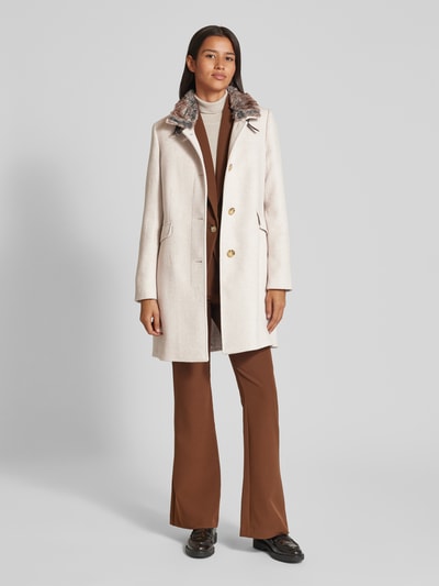 Peek & Cloppenburg Christian Berg Woman SelectionMantel mit Stehkragen in sand melange