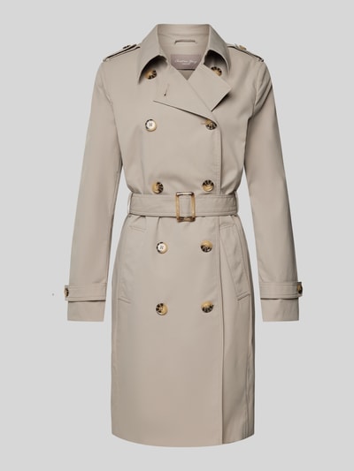 Peek & Cloppenburg Christian Berg Woman SelectionMantel Mit Taillengürtel In Kitt