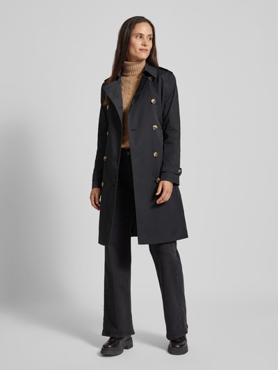 Peek & Cloppenburg Christian Berg Woman SelectionMantel mit Taillengürtel in black