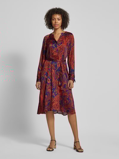 Peek & Cloppenburg Christian Berg Woman SelectionMidikleid Mit V-Ausschnitt In Marine