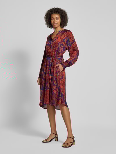 Peek & Cloppenburg Christian Berg Woman SelectionMidikleid mit V-Ausschnitt in marine