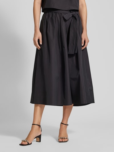Peek & Cloppenburg Christian Berg Woman SelectionMidirock Mit Bindegürtel In Black