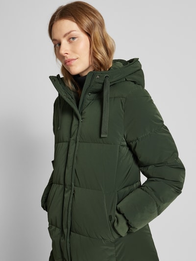 Peek & Cloppenburg Christian Berg Woman SelectionSteppmantel Mit Kapuze In Dunkelgruen