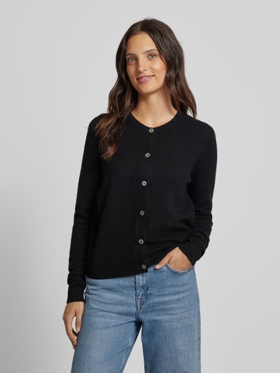 Peek & Cloppenburg Christian Berg WomanCardigan Mit Durchgehender Knopfleiste In Black