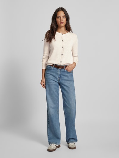 Peek & Cloppenburg Christian Berg WomanCardigan mit durchgehender Knopfleiste in beige melange