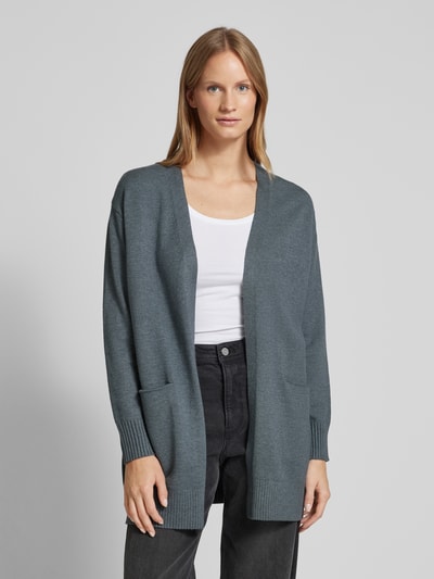 Peek & Cloppenburg Christian Berg WomanCardigan Mit Taschen In Mittelgrau Melange