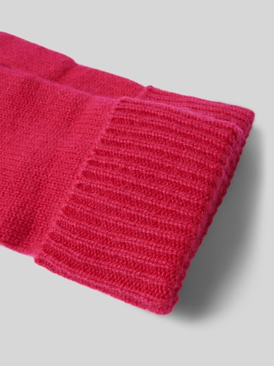 Peek & Cloppenburg Christian Berg WomanHandschuhe Aus Kaschmir Mit Umschalg In Rot