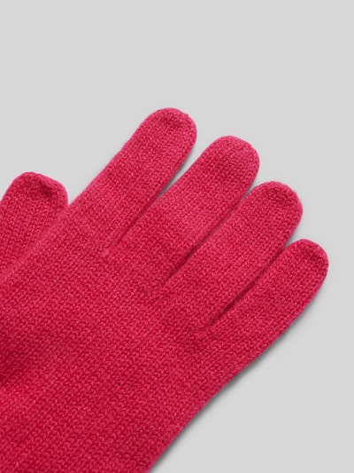 Peek & Cloppenburg Christian Berg WomanHandschuhe Aus Kaschmir Mit Umschalg In Rot