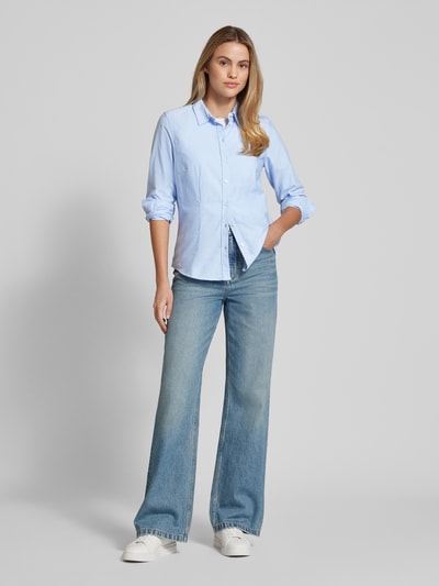 Peek & Cloppenburg Christian Berg WomanHemdbluse mit Knopfleiste in blau