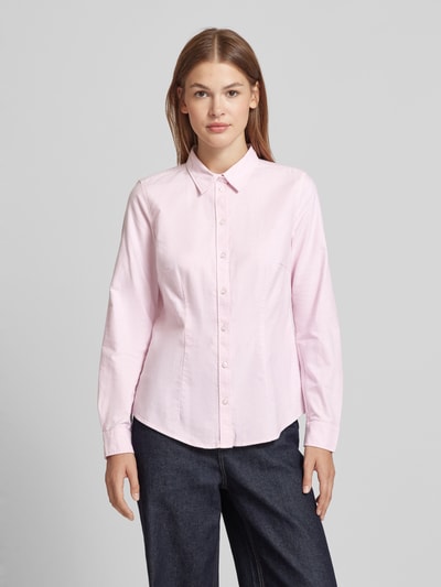 Peek & Cloppenburg Christian Berg WomanHemdbluse Mit Knopfleiste In Rose