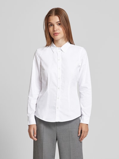 Peek & Cloppenburg Christian Berg WomanHemdbluse Mit Knopfleiste In Weiss