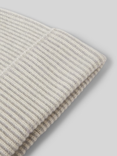 Peek & Cloppenburg Christian Berg WomanKaschmirmütze Mit Strukturmuster In Mittelgrau Melange