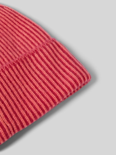 Peek & Cloppenburg Christian Berg WomanKaschmirmütze Mit Strukturmuster In Rot