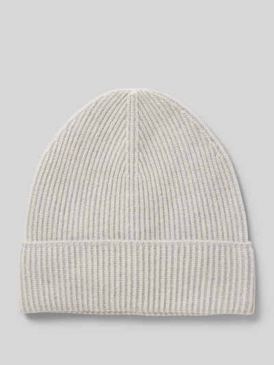 Peek & Cloppenburg Christian Berg WomanKaschmirmütze mit Strukturmuster in mittelgrau melange