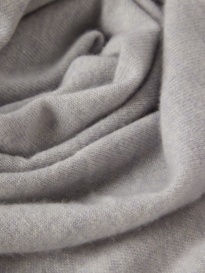 Peek & Cloppenburg Christian Berg WomanKaschmirschal Mit Gerippten Abschlüssen In Mittelgrau Melange