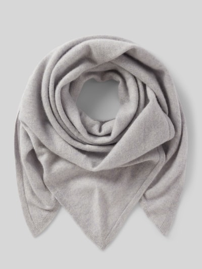 Peek & Cloppenburg Christian Berg WomanKaschmirschal mit gerippten Abschlüssen in mittelgrau melange